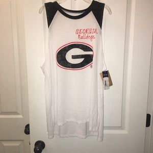 NWT Georgia Bulldogs Muscle Tee or Tank